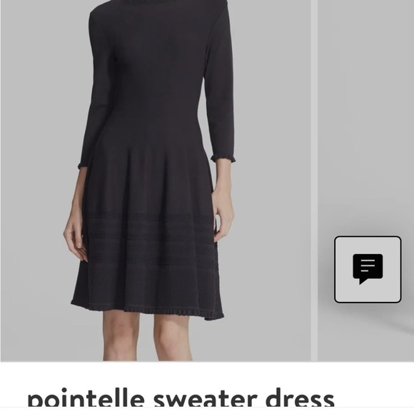 Kate spade new york pointelle
sweater dress academia minimalist black sz xxs - Picture 13 of 13